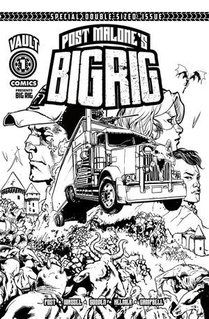Big Rig #1 (Second Printing Cvr B Inc 1:10 Nathan Gooden B&W Variant)
