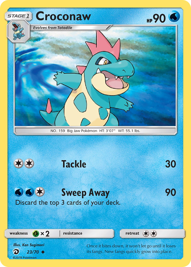 Croconaw (23/70) - Dragon Majesty Pokémon Card