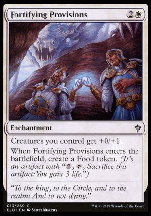 Fortifying Provisions (Throne of Eldraine) Trading Card