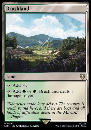 Brushland (The Lord of the Rings Commander Decks) Trading Card