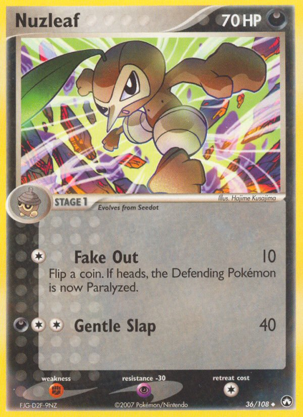 Nuzleaf (36/108) - Power Keepers Pokémon Card