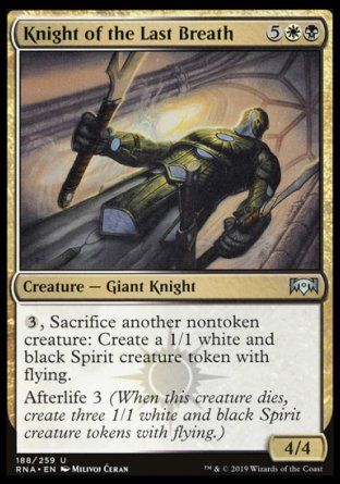 Knight of the Last Breath (Ravnica Allegiance) Trading Card