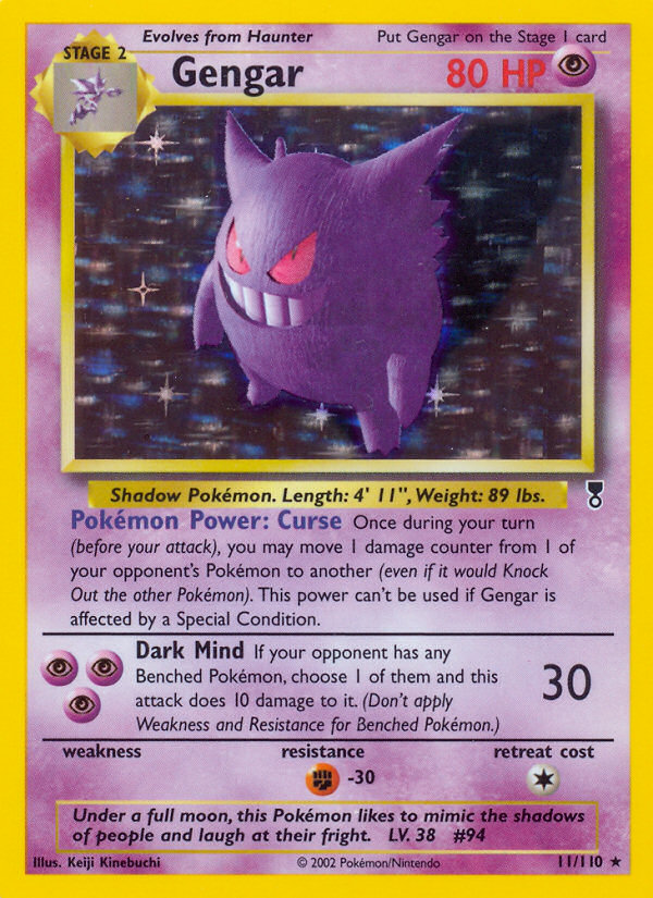 Gengar (11/110) - Legendary Collection Pokémon Card