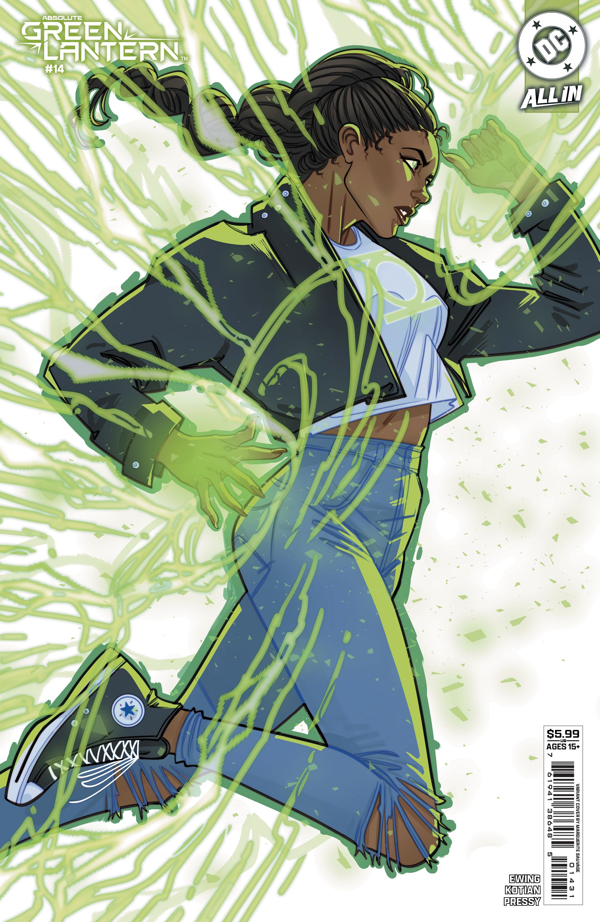 Absolute Green Lantern #14 (Cvr C Marguerite Sauvage Card Stock Variant) Comic