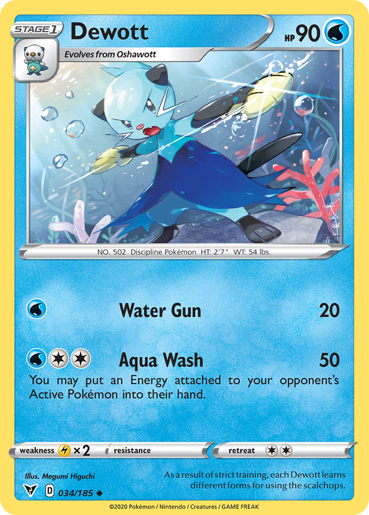 Dewott (34/185) - Vivid Voltage Pokémon Card