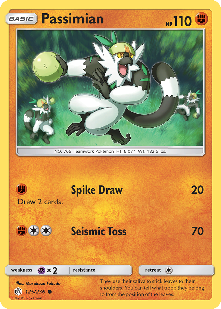 Passimian (125/236) - Cosmic Eclipse Pokémon Card