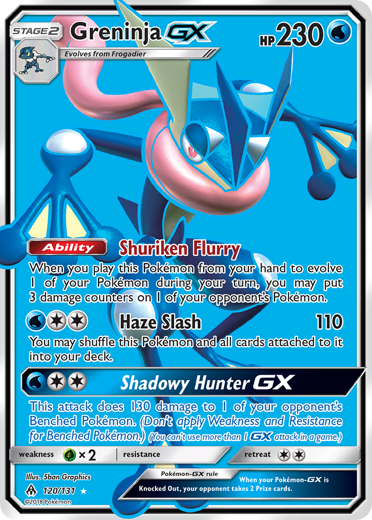 Greninja GX (120/131) - Forbidden Light Pokémon Card