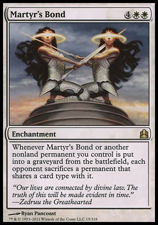 Martyr's Bond (MTG Commander) Trading Card