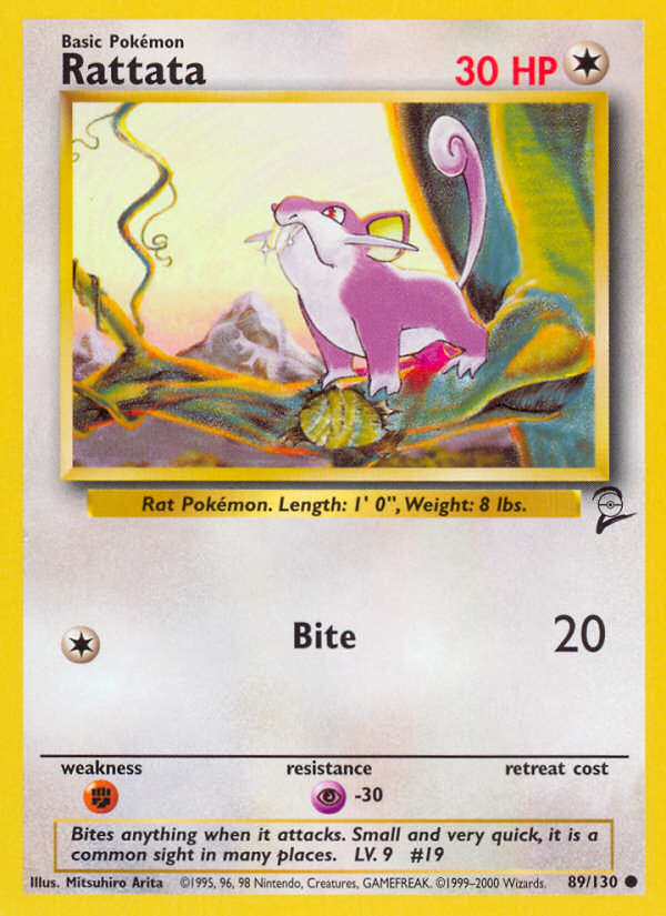 Rattata (89/130) - Base Set 2 Pokémon Card