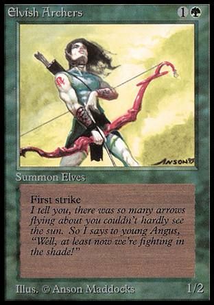 Elvish Archers (Alpha) Trading Card