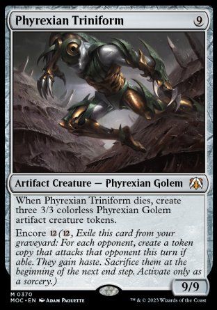 Phyrexian Triniform (March of the Machine Commander Decks) Trading Card