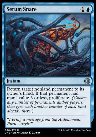 Serum Snare (Phyrexia: All Will Be One) Trading Card