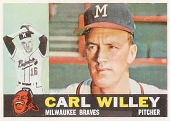 Carl Willey 1960 Topps #107 Sports Card