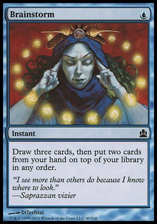 Brainstorm (MTG Commander) Trading Card