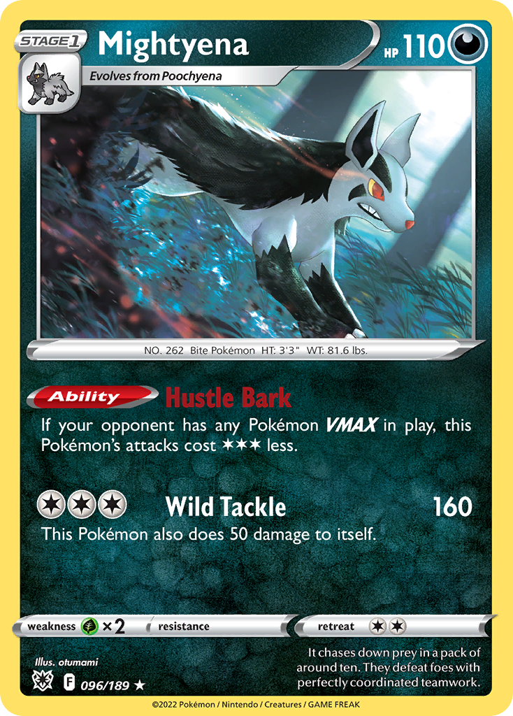 Mightyena (96/189) - Astral Radiance Pokémon Card