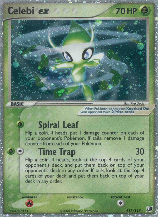 Celebi ex (117/115) - Unseen Forces Pokémon Card