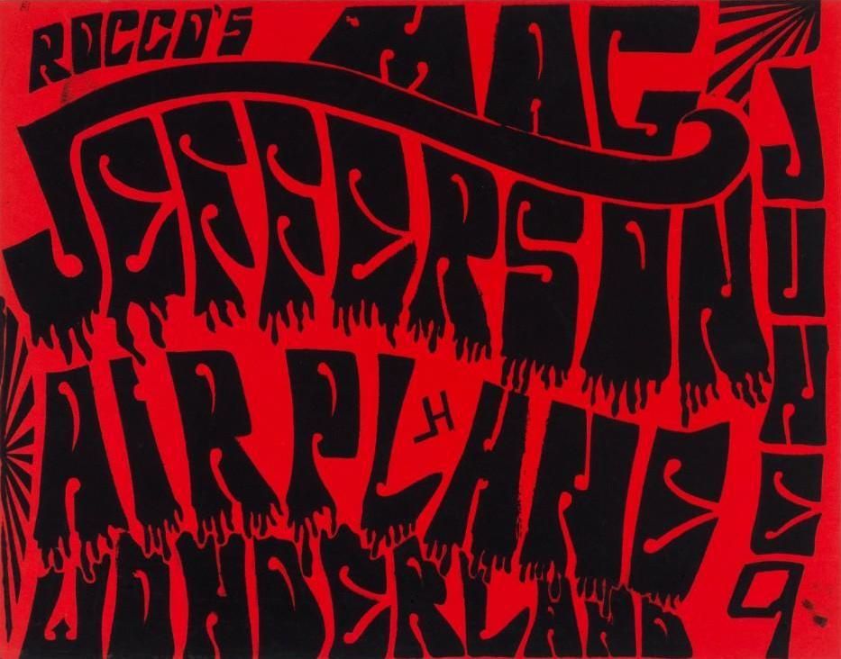 Jefferson Airplane Wonderland 1967 Concert Poster