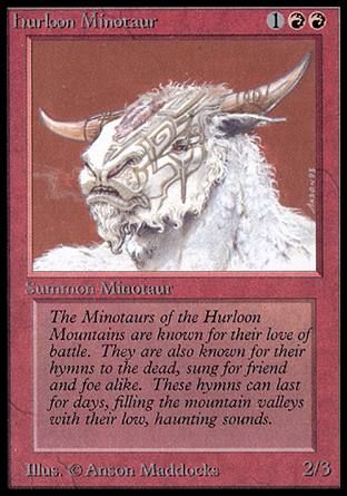 Hurloon Minotaur (Alpha) Trading Card