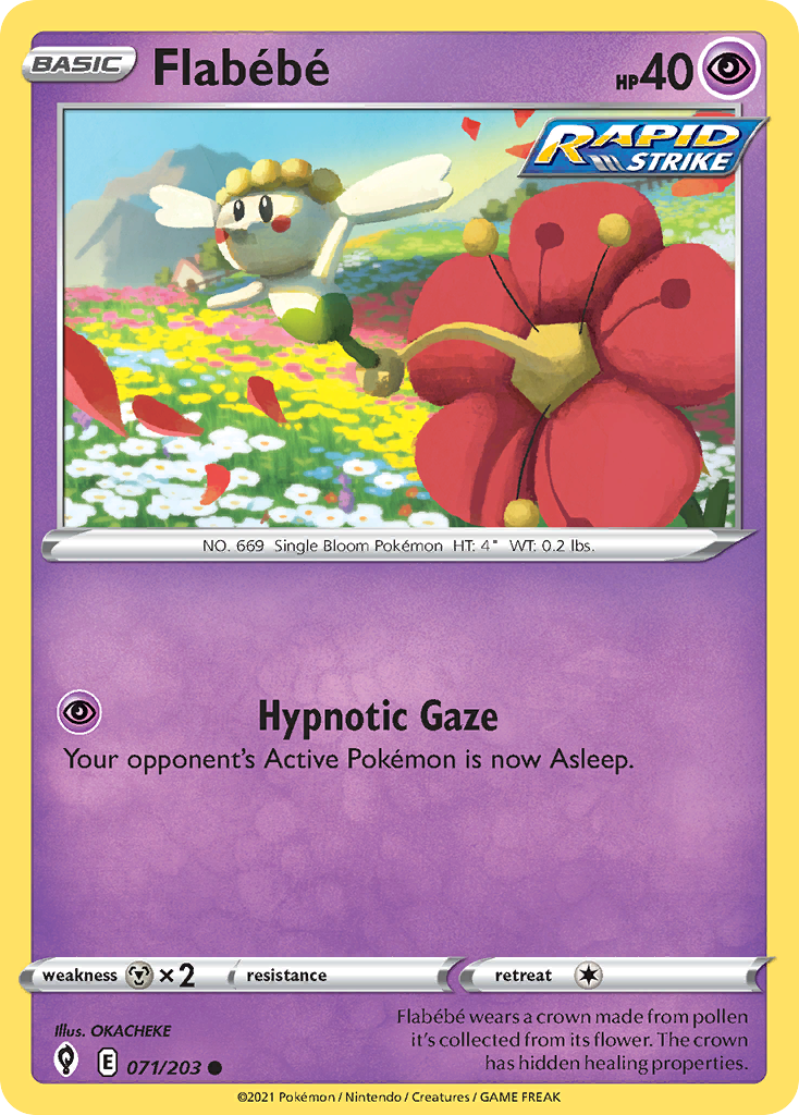 Flabébé (71/203) - Evolving Skies Pokémon Card