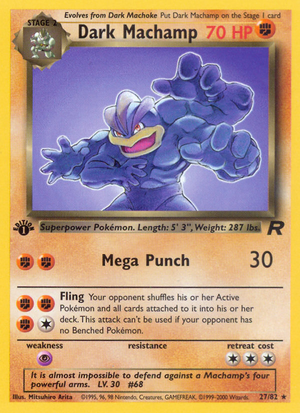 Dark Machamp (27/82) - Team Rocket (1st Edition)