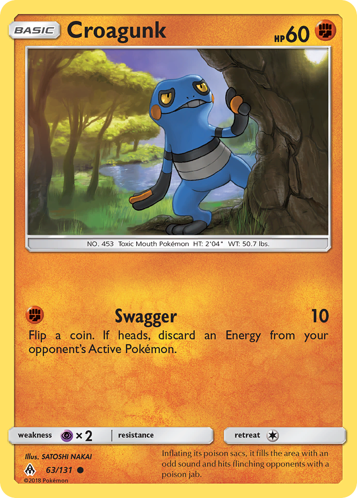 Croagunk (63/131) - Forbidden Light Pokémon Card