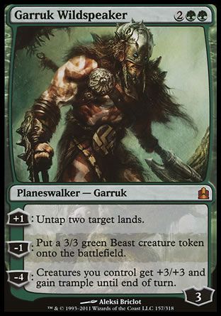 Garruk Wildspeaker (MTG Commander) Trading Card