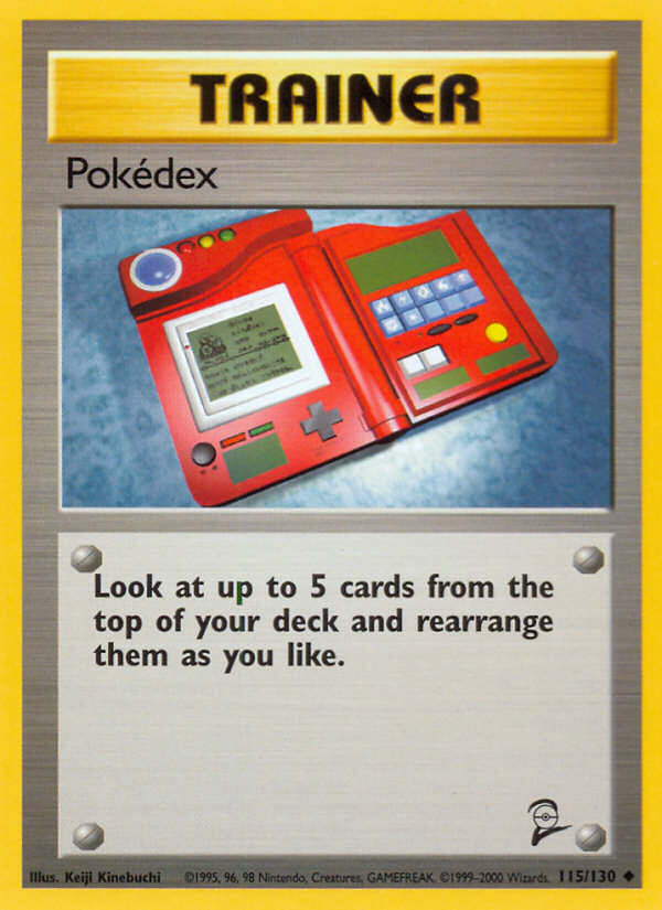 Pokédex (115/130) - Base Set 2 Pokémon Card