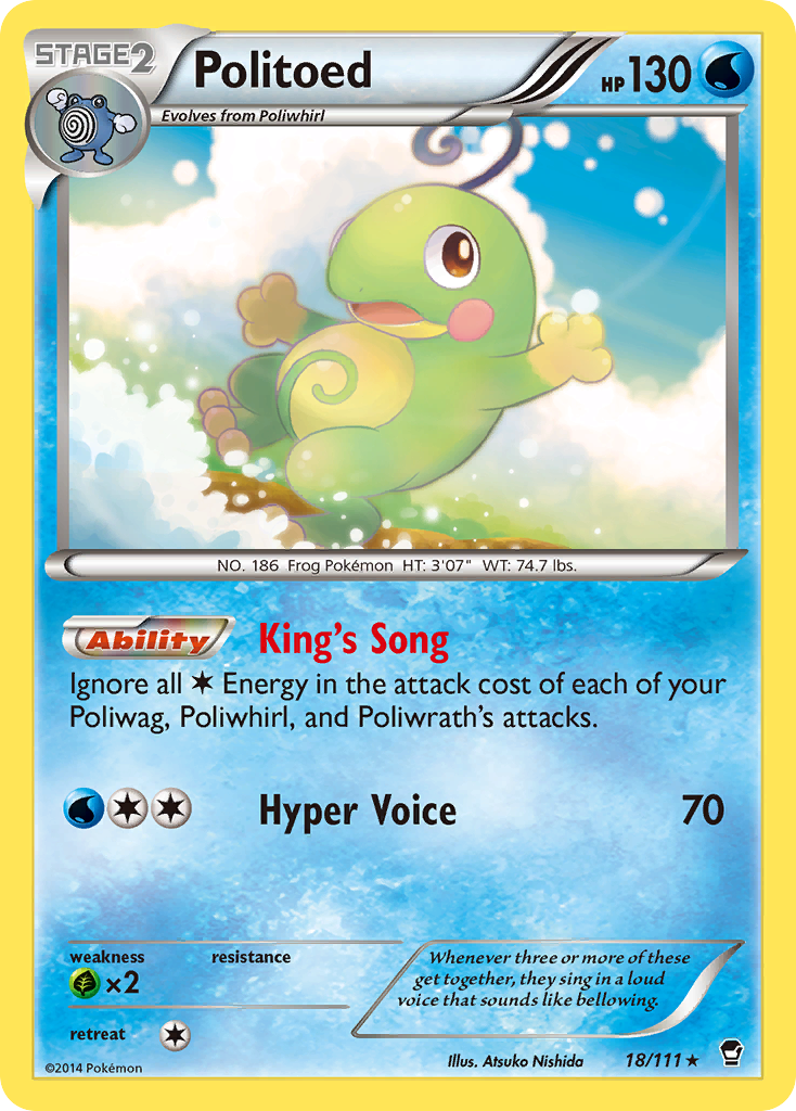 Politoed (18/111) - Furious Fists Pokémon Card