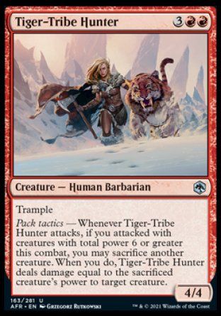 Tiger-Tribe Hunter (Dungeons & Dragons: Adventures in the Forgotten Realms) Trading Card