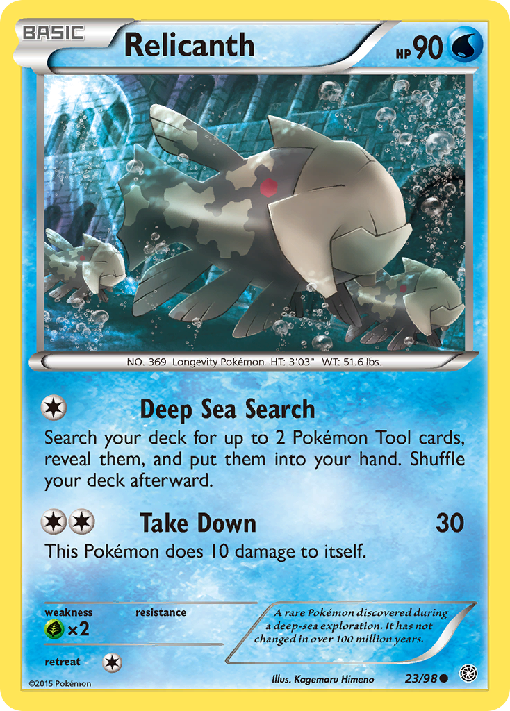 Relicanth (23/98) - Ancient Origins Pokémon Card