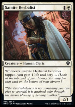 Samite Herbalist (Dominaria United) Trading Card