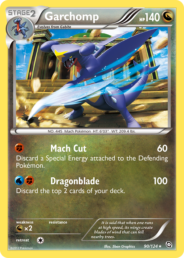 Garchomp (90/124) - Dragons Exalted Pokémon Card