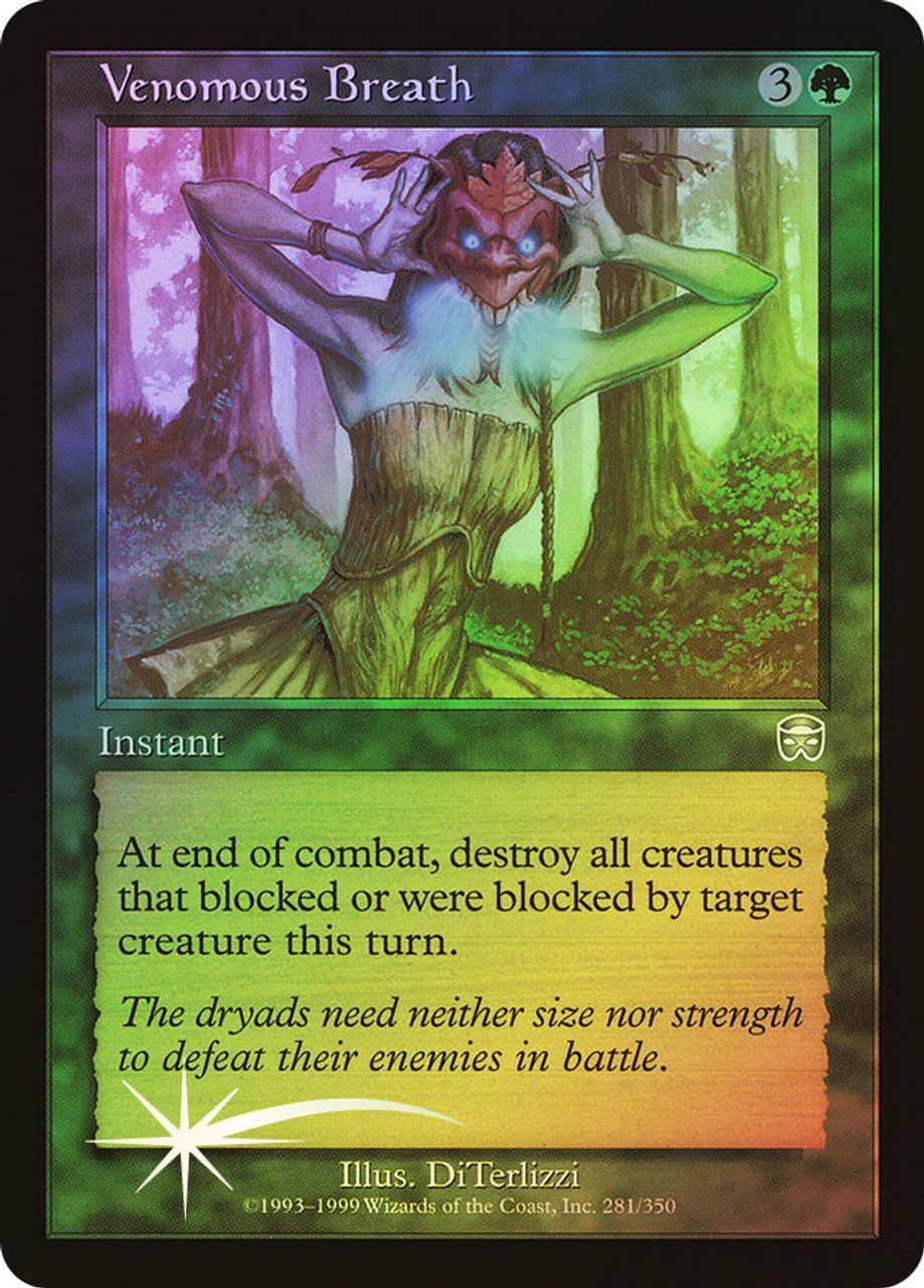 Venomous Breath (Mercadian Masques - Foil) Trading Card