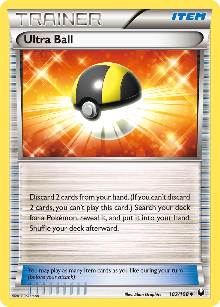 Ultra Ball (Trainer: Item) (102/108) - Dark Explorers Pokémon Card