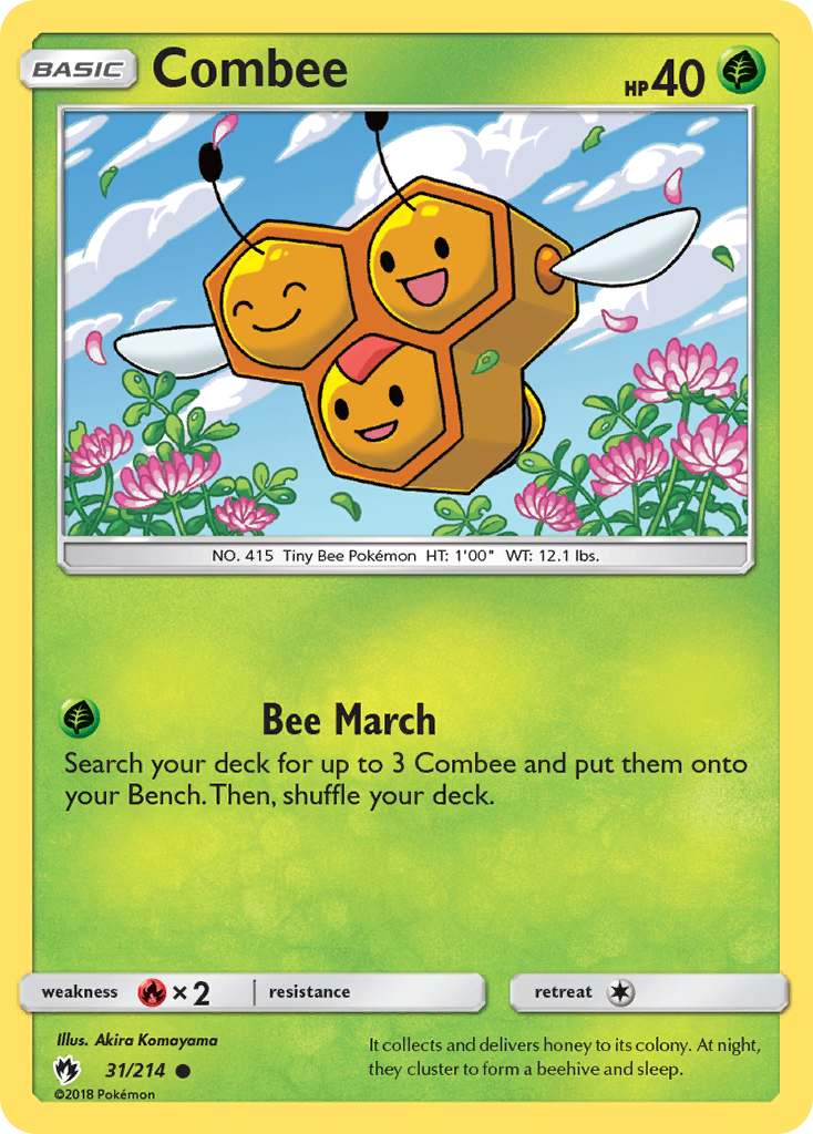 Combee (31/214) - Lost Thunder Pokémon Card