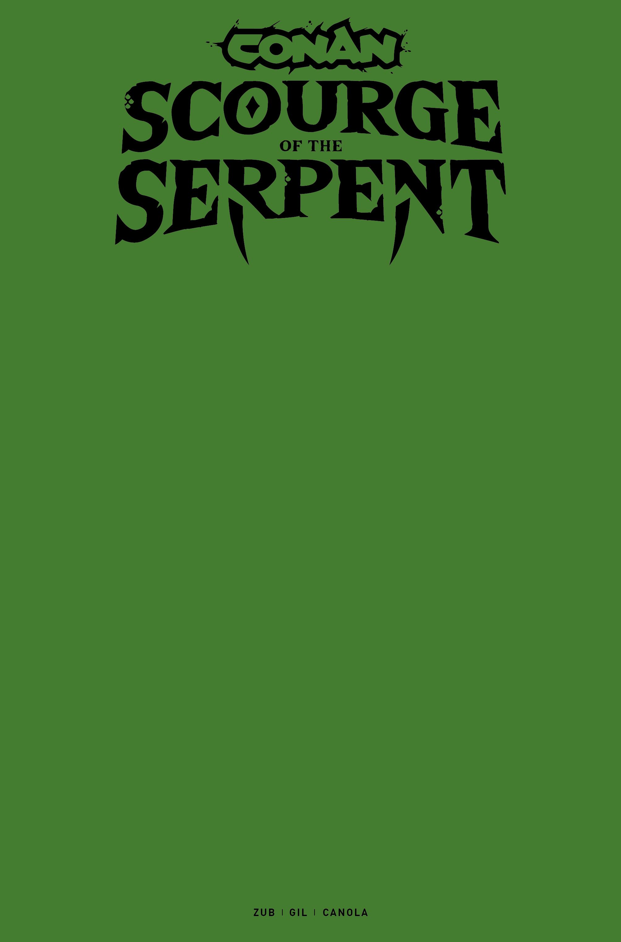 Conan: Scourge of the Serpent #1 (Cvr I Blank Sketch Variant) Comic