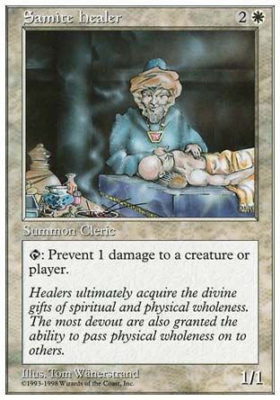 Samite Healer (Anthologies) Trading Card