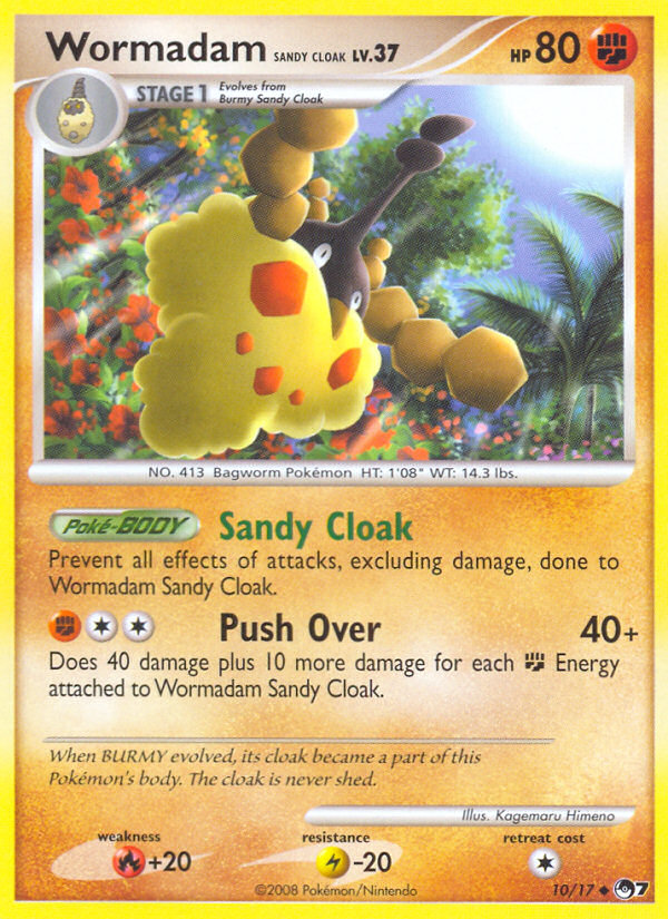 Wormadam Sandy Cloak (10/17) - POP Series 7 Pokémon Card