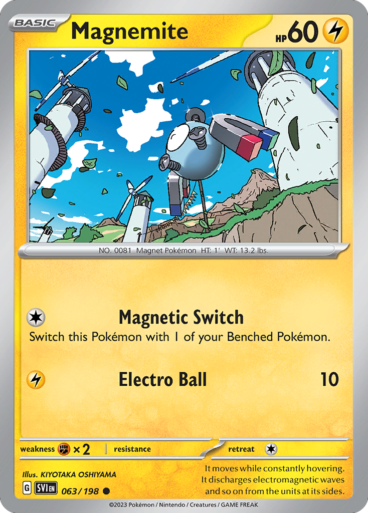 Magnemite (63/198) - Scarlet & Violet Pokémon Card