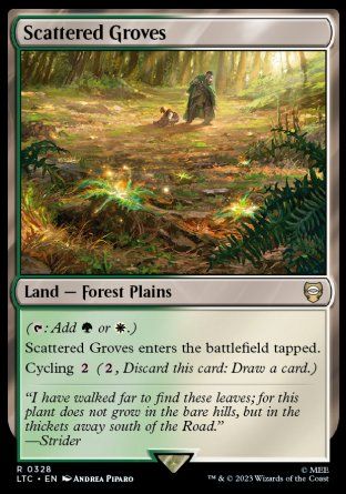 Scattered Groves (The Lord of the Rings Commander Decks) Trading Card