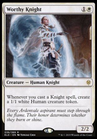 Worthy Knight (Throne of Eldraine) Trading Card