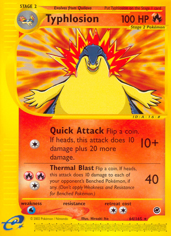 Typhlosion (64/165) - Expedition Base Set Pokémon Card