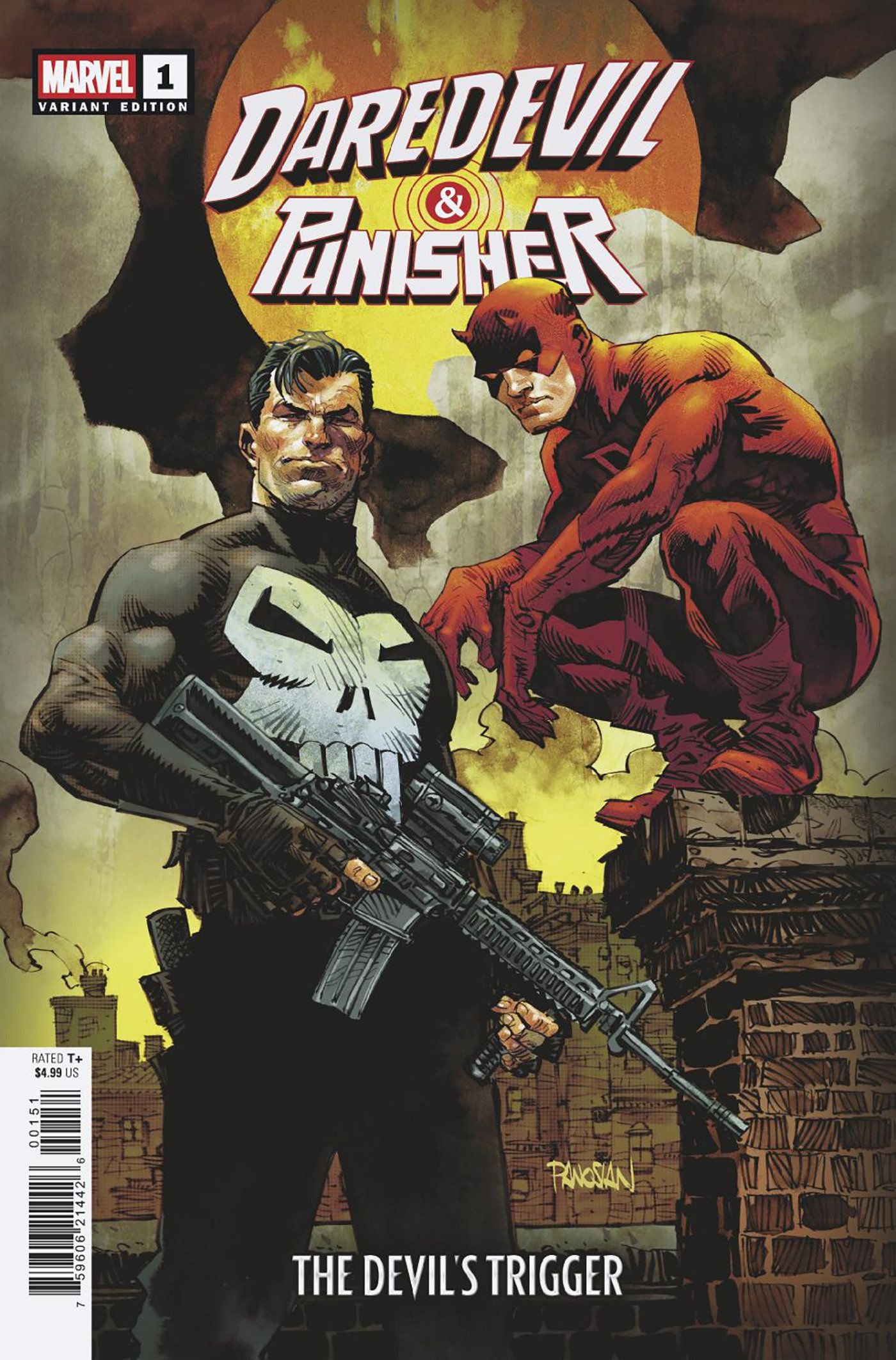 Daredevil/Punisher: The Devil's Trigger #1 (Dan Panosian Variant) Comic