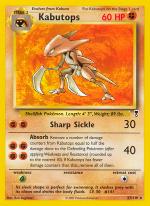 Kabutops (27/110) - Legendary Collection (Reverse Holo)