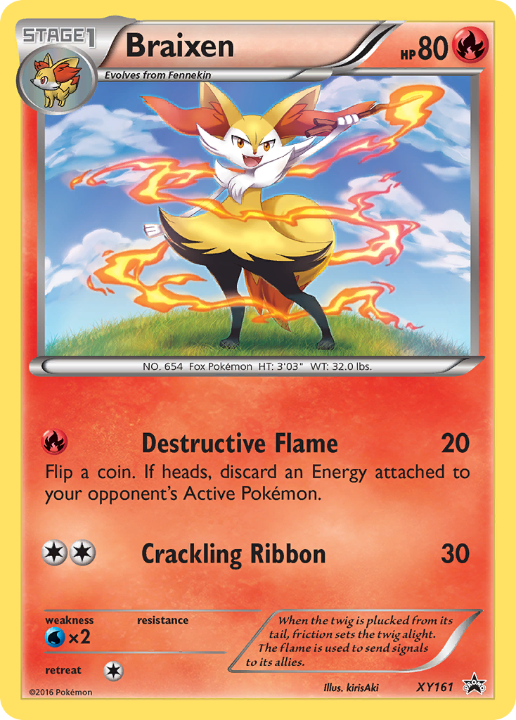 Braixen (XY161) - XY Black Star Promos Pokémon Card