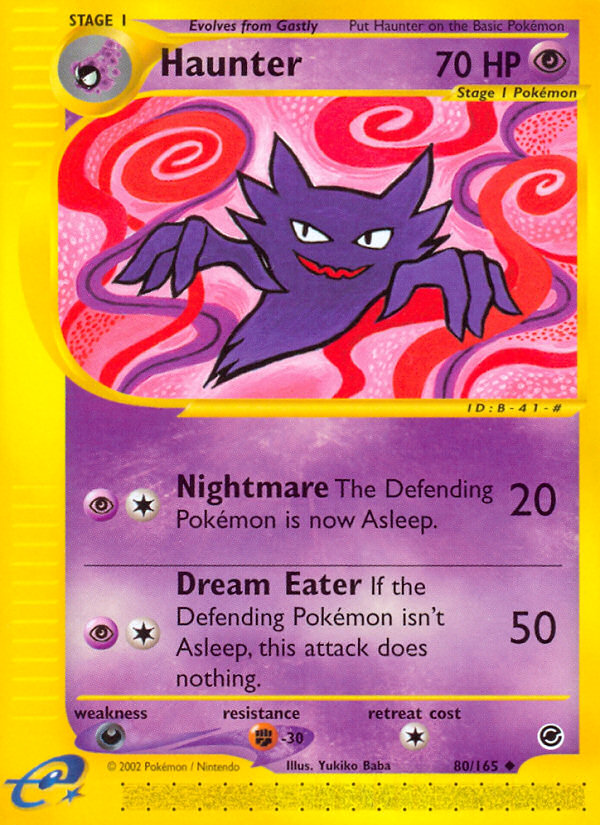 Haunter (80/165) - Expedition Base Set Pokémon Card