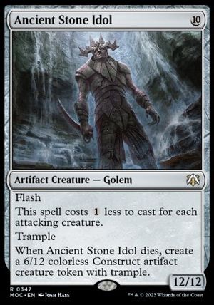 Ancient Stone Idol (March of the Machine Commander Decks)