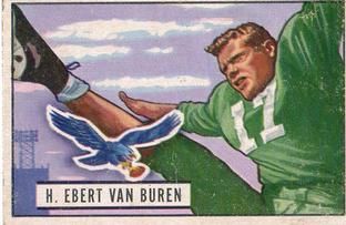 Ebert Van Buren 1951 Bowman #84 Sports Card