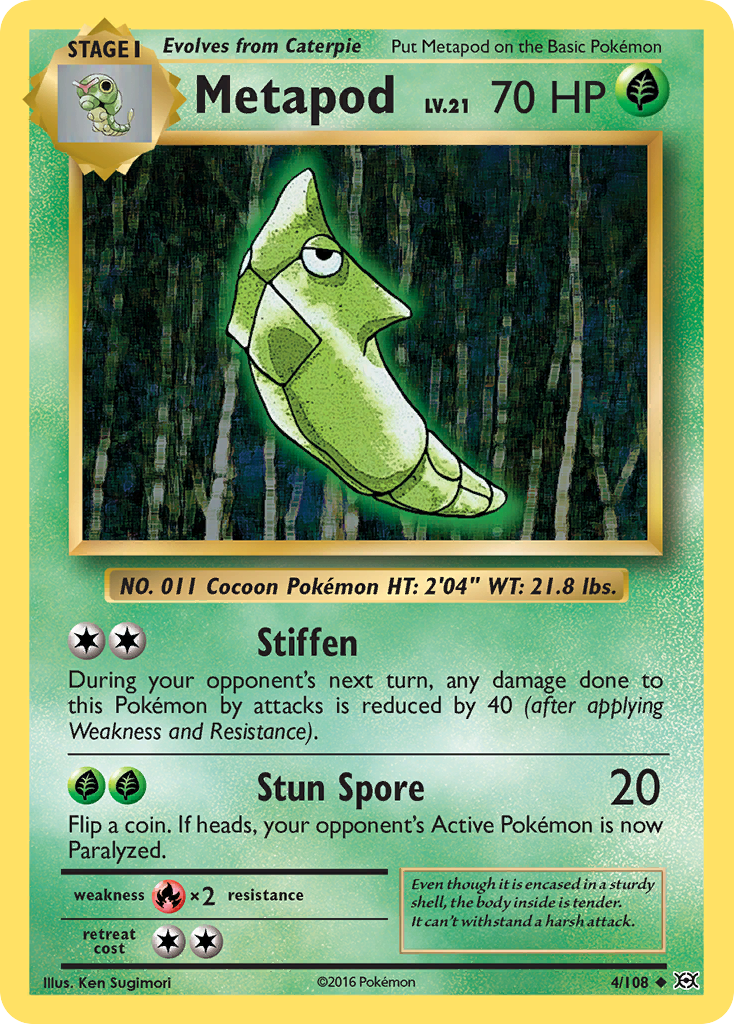 Metapod (4/108) - Evolutions Pokémon Card