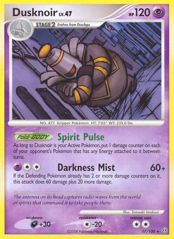 Dusknoir (17/100) - Stormfront Pokémon Card